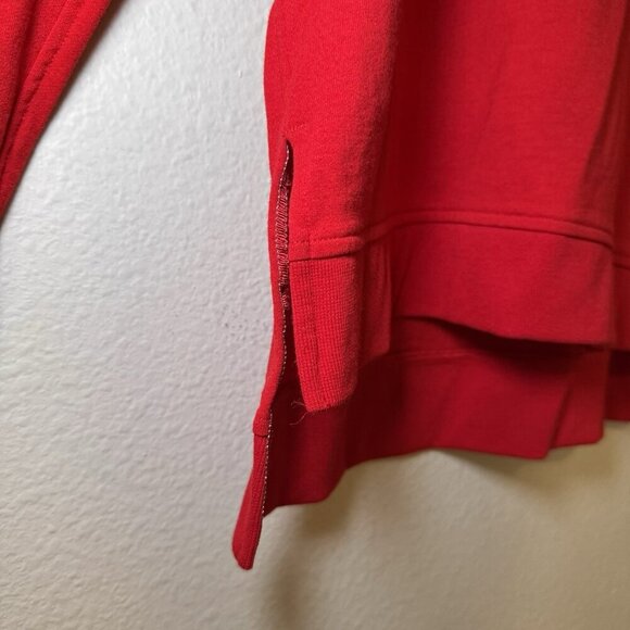 Victoria Sport Womens Sweatshirt Size Medium Red Key Hole Back Long Sleeve - Picture 4 of 8